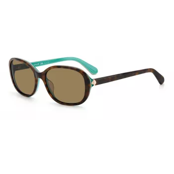 Okulary przeciwsłoneczne damskie Kate Spade Izabella GSFZL - oprawka acetatowa, ochrona UV400, soczewki 55 mm