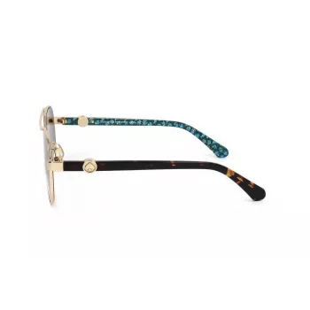 Okulary przeciwsłoneczne Kate Spade Raglan dla kobiet - kwadratowa oprawka acetatowa - ochrona UV400 - 56/17/140 mm