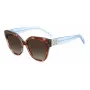 KATE SPADE SAVANNAGSIPRF Okulary przeciwsłoneczne damskie - oprawka Havana z acetatu, soczewki brązowe gradientowe, 57/17/140 mm