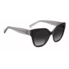 Okulary przeciwsłoneczne Kate Spade Savannah GS807F dla kobiet - oprawka z acetatu w kolorze Dark Havana z brązowymi soczewkami gradientowymi 57/17/140 mm