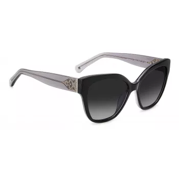 Okulary przeciwsłoneczne Kate Spade Savannah GS807F dla kobiet - oprawka z acetatu w kolorze Dark Havana z brązowymi soczewkami gradientowymi 57/17/140 mm
