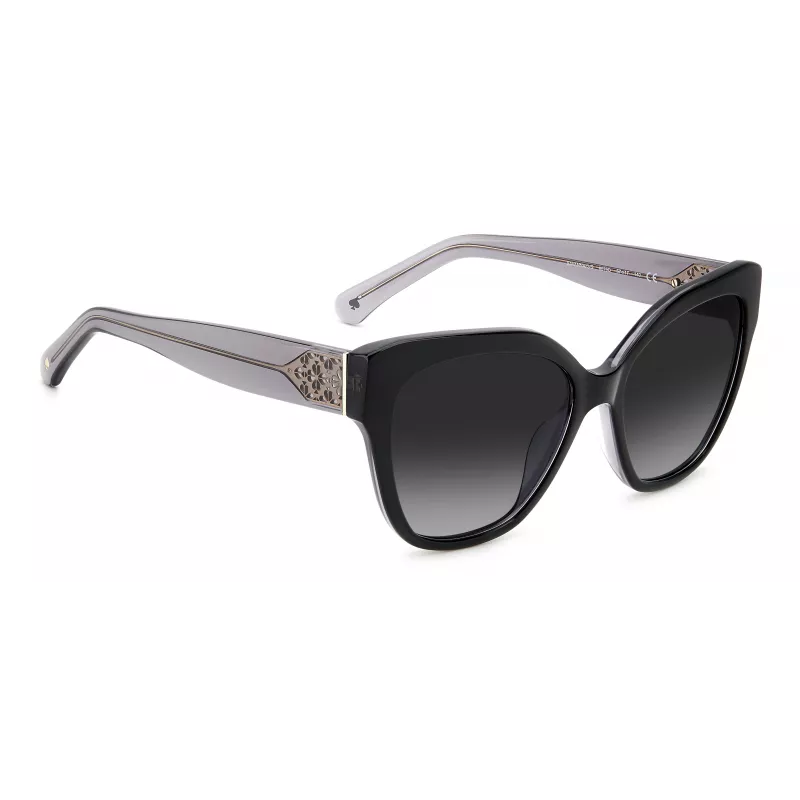 Okulary przeciwsłoneczne Kate Spade Savannah GS807F dla kobiet - oprawka z acetatu w kolorze Dark Havana z brązowymi soczewkami gradientowymi 57/17/140 mm
