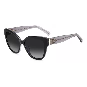 Okulary przeciwsłoneczne Kate Spade Savannah GS807F dla kobiet - oprawka z acetatu w kolorze Dark Havana z brązowymi soczewkami gradientowymi 57/17/140 mm