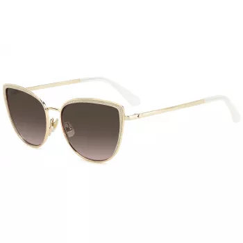 KATE SPADE Staci Damskie okulary przeciwsłoneczne kwadratowe czarno-szary gradient 56mm