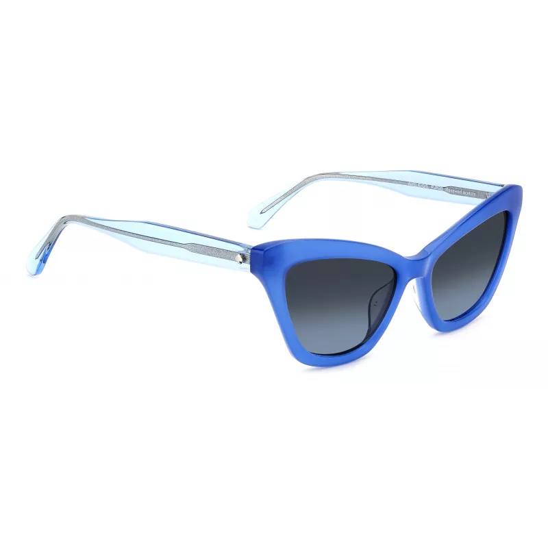 KATE SPADE Damskie okulary przeciwsłoneczne Amelie Square - czarna oprawka, szare gradientowe szkła 54mm