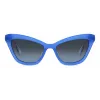 KATE SPADE Damskie okulary przeciwsłoneczne Amelie Square - czarna oprawka, szare gradientowe szkła 54mm