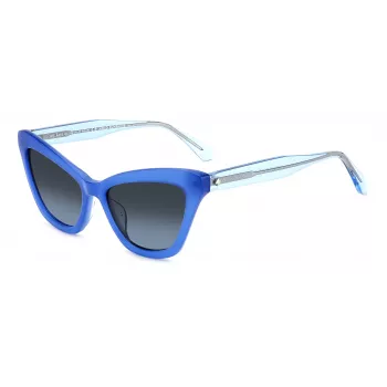 KATE SPADE Damskie okulary przeciwsłoneczne Amelie Square - czarna oprawka, szare gradientowe szkła 54mm