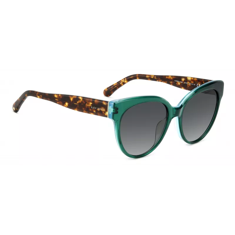 KATE SPADE Okulary przeciwsłoneczne damskie Aubriella Cat Eye Havana Brown Gradient 55mm