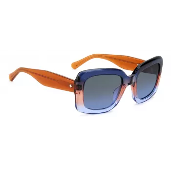 KATE SPADE Damskie okulary przeciwsłoneczne Bellamy Square Acetate Havana Brown Gradient 52mm