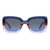 KATE SPADE Damskie okulary przeciwsłoneczne Bellamy Square Acetate Havana Brown Gradient 52mm