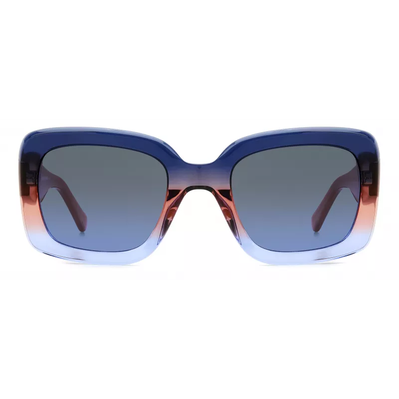 KATE SPADE Damskie okulary przeciwsłoneczne Bellamy Square Acetate Havana Brown Gradient 52mm