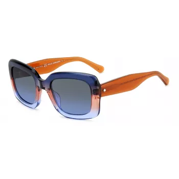 KATE SPADE Damskie okulary przeciwsłoneczne Bellamy Square Acetate Havana Brown Gradient 52mm