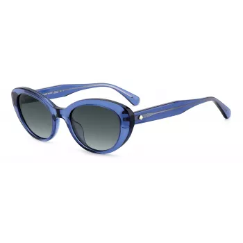 Okulary przeciwsłoneczne Kate Spade Women's Crystal-S-PJP - Kryształowa oprawka, szare soczewki polaryzacyjne 51/21/140 mm
