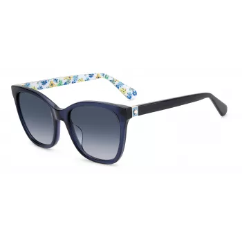 KATE SPADE Okulary przeciwsłoneczne damskie Desi - Oprawka acetatowa z polaryzacją - Soczewka 55mm - Czarny/Szary