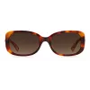 KATE SPADE Damskie okulary przeciwsłoneczne Dionna Cat Eye - Czarna oprawka acetatowa z szarymi soczewkami gradientowymi - 52/17/140 mm