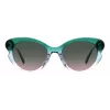 KATE SPADE Okulary przeciwsłoneczne damskie Elina Cat Eye - czarna oprawka, szare gradientowe szkła 53mm
