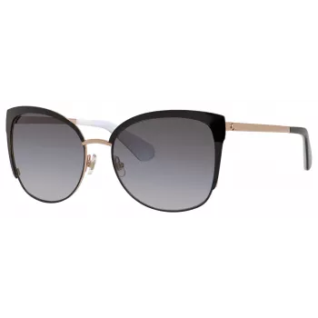 Okulary przeciwsłoneczne Kate Spade Genice dla kobiet - czarno-szary gradient - 57mm