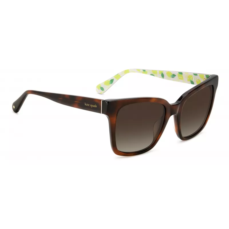 KATE SPADE Women's Harlow Sunglasses GS086F5 - Square Acetate Frame 55/17/140 mm