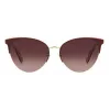 KATE SPADE Damskie okulary przeciwsłoneczne Izara Cat Eye - czarna oprawka acetatowa z szarymi soczewkami gradientowymi - 57/17/140 mm