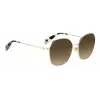 KATE SPADE KENNAGSLKSF7H Okulary przeciwsłoneczne damskie - czarna oprawka, szare gradientowe szkła 57/17/140 mm