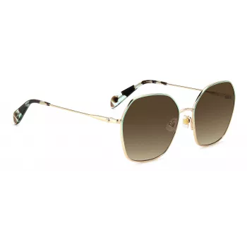 KATE SPADE KENNAGSLKSF7H Okulary przeciwsłoneczne damskie - czarna oprawka, szare gradientowe szkła 57/17/140 mm