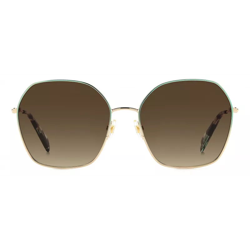 KATE SPADE KENNAGSLKSF7H Okulary przeciwsłoneczne damskie - czarna oprawka, szare gradientowe szkła 57/17/140 mm