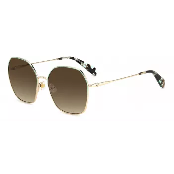 KATE SPADE KENNAGSLKSF7H Okulary przeciwsłoneczne damskie - czarna oprawka, szare gradientowe szkła 57/17/140 mm