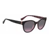 KATE SPADE Damskie okulary przeciwsłoneczne Nathalie GS807 - Czarna oprawka acetatowa, szare gradientowe soczewki 55/17/140 mm