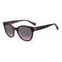 KATE SPADE Damskie okulary przeciwsłoneczne Nathalie GS807 - Czarna oprawka acetatowa, szare gradientowe soczewki 55/17/140 mm