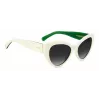 KATE SPADE Okulary przeciwsłoneczne damskie Paisleigh SVK6 prostokątne - czarna oprawka, szare soczewki gradientowe 55/17/140 mm