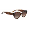 Okulary przeciwsłoneczne KATE SPADE dla kobiet JUNIGS086F5HA - Czarna oprawka acetatowa, szare soczewki poliwęglanowe, 55/17/140 mm
