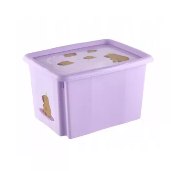 keeeper Pudełko z pokrywką 30L Karolina „Kapibara” 45x35x27cm Soft Purple