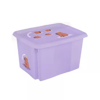 keeeper Pudełko z pokrywką 45L Karolina Capybara 55,5x40x30cm soft purple