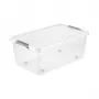 keeeper Pudełko z pokrywą na kółkach clipbox Leo 59x38x24cm 37L Przezroczyste