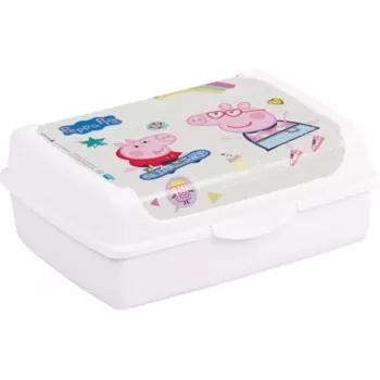 keeeper Deco-Click-Box Midi 1L pojemnik na żywność Peppa Pig, biały