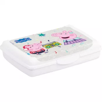 keeeper Deco-Click-Box Mini 0,5 l pojemnik na żywność Peppa Pig, biały