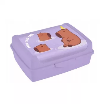 keeeper pojemnik do przechowywania żywności deco-click-box midi 1L Carla „Kapibara” 17x13x7cm Soft Purple