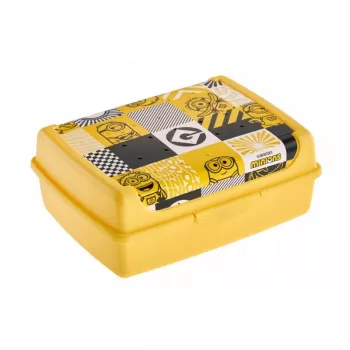 keeeper pojemnik na żywność deco-click-box midi 1L Carla Minions Mosaic 17x13x7cm żółty