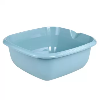 keeeper Kwadratowa miska 13L Björk 38x38x15 cm Nordic Blue, PP dopuszczony do kontaktu z żywnością, zintegrowana skala pomiarowa i dzióbek do nalewania