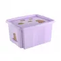 Pudełko do przechowywania keeeper z pokrywką 24L Karolina „Kapibara” Soft Purple