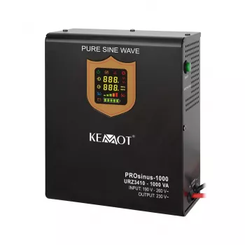 KEMOT PROsinus-1000 Zasilacz awaryjny (UPS) do montażu na ścianie 1000VA/700W czysty sinus 12V 230V