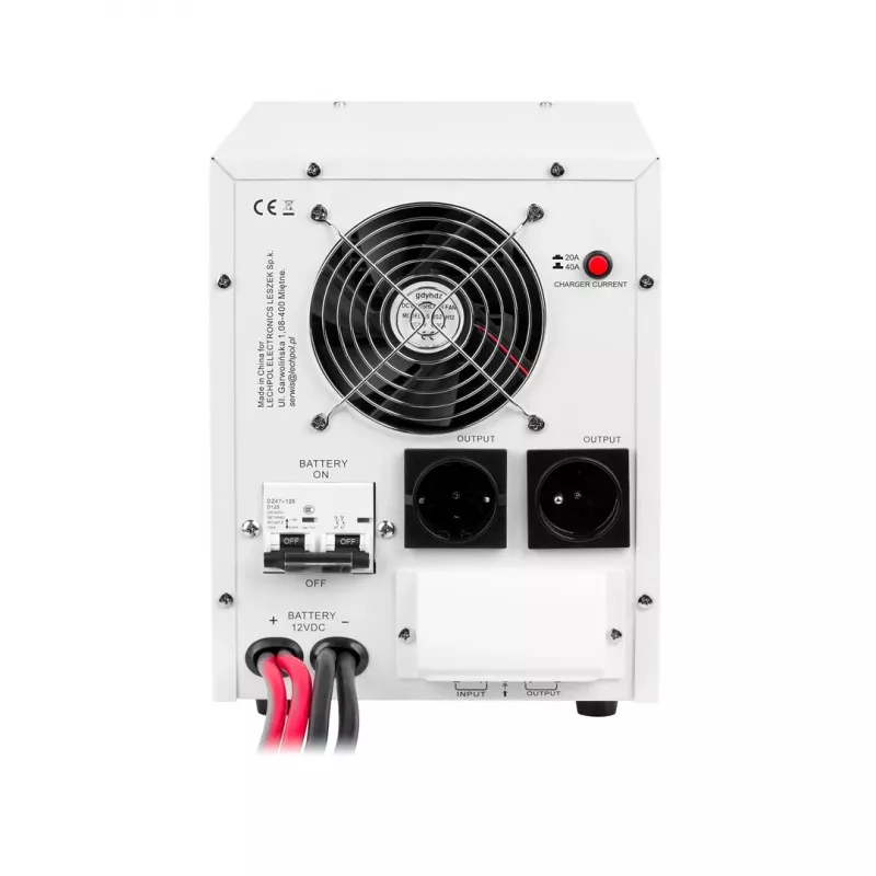 KEMOT PROsinus-2200 Falownik czysta sinusoida z funkcją ładowania 12V, 230V, 2200VA/1600W