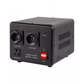 KEMOT Przetwornica napięcia 1600 W / 2000 VA Step-Up/Down 110V-230V