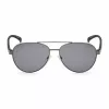 KENNETH COLE KC1318-5808A Okulary przeciwsłoneczne męskie - Klasyczna prostokątna metalowa oprawka z ochroną UV400 (58/15/140 mm)