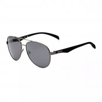 KENNETH COLE KC1318-5808A Okulary przeciwsłoneczne męskie - Klasyczna prostokątna metalowa oprawka z ochroną UV400 (58/15/140 mm)