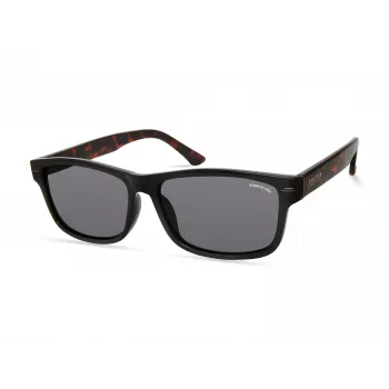 Kenneth Cole KC2985-5801A Męskie okulary przeciwsłoneczne prostokątne z acetatu - czarne/szare 58mm