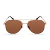 Kenneth Cole KC3009-5932E Męskie prostokątne okulary przeciwsłoneczne z acetatu - Havana/Brąz - 59/15/145 mm - UV400