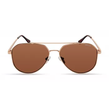 Kenneth Cole KC3009-5932E Męskie prostokątne okulary przeciwsłoneczne z acetatu - Havana/Brąz - 59/15/145 mm - UV400