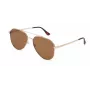 Kenneth Cole KC3009-5932E Męskie prostokątne okulary przeciwsłoneczne z acetatu - Havana/Brąz - 59/15/145 mm - UV400