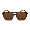 Okulary przeciwsłoneczne męskie Kenneth Cole KC3013-5752E - czarna oprawka, szare soczewki, 57 mm